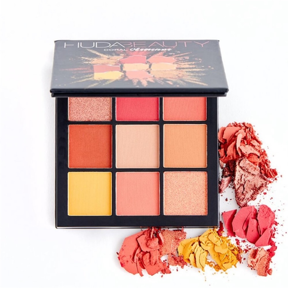 🆕 Huda Beauty Coral Obsessions Eyeshadow Palette BNIB